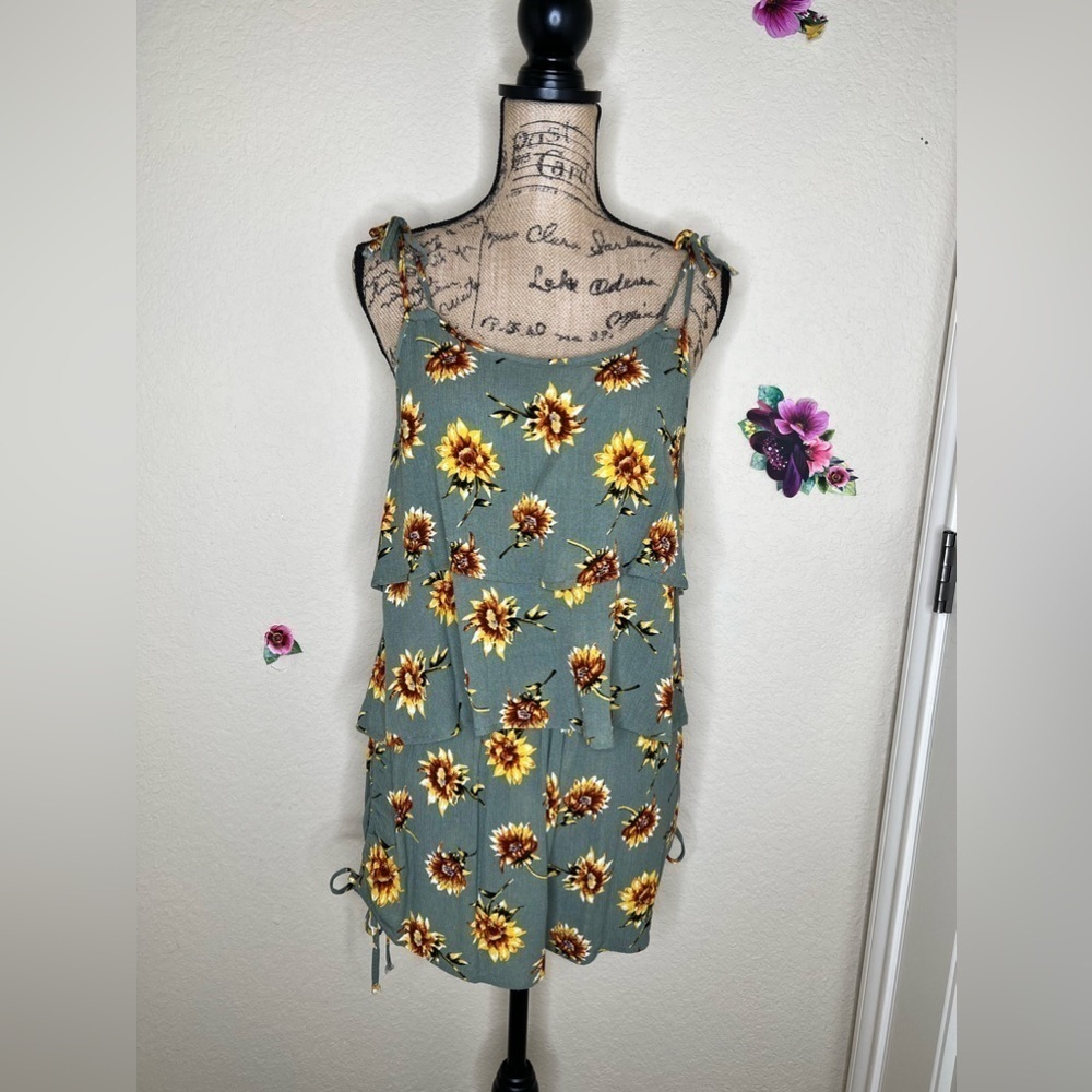 Sunflower Tank Top Short Set